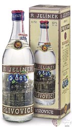 Slivovice  Jubilejni  2001 moravian plum brandy Rudolf Jelnek 53% vol.  0.70 l