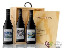 Collection of  Arte Reserva  wood box Rioja DOCa Bodegas Altanza   3x0.75 l