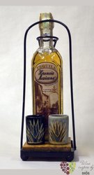 Herencia Mexicana „ Aňejo ” 2cups set 100% of Blue agave Mexican tequila 40% vol.    0.70 l