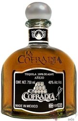 la Cofradia  Aejo  100% of Blue agave Mexican tequila  38% vol.  0.09 l