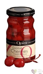 Opies „ Red with stems ” Maraschino flavour original coctail cherries    500g