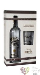 Beluga noble glass set Russian vodka 40% vol.   1.00 l