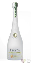 Pravda „ Citron ” premium flavored Polish vodka 37.5% vol.    0.70 l
