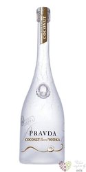 Pravda „ Coconut ” premium flavored Polish vodka 37.5% vol.    0.70 l