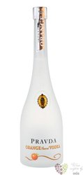 Pravda „ Orange ” premium flavored Polish vodka 37.5% vol.    0.70 l