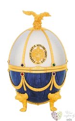 Carskaja Imperial collection „ Pearl &amp; Saphire egg by Carl Fabergé ” Russian vodka 40% vol.   0.