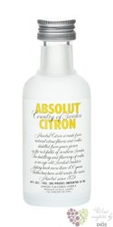 Absolut flavor „ Citron ” country of Sweden Superb vodka 40% vol.    0.05 l