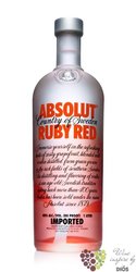 Absolut flavor „ Ruby red ” country of Sweden superb vodka 40% vol.    1.00 l