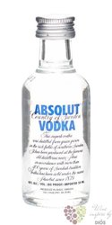 Absolut  Blue  country of Sweden superb vodka 40% vol.   0.05 l
