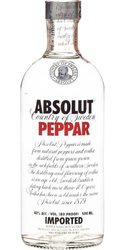 Absolut flavor  Peppar  country of Sweden superb vodka 40% vol.  0.50 l