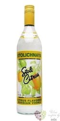 Stolichnaya „ Stoli Citros ” premium Russian flavored vodka 37.5% vol.  0.70 l