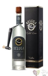 Beluga  Gold line  gift box ultra premium Russian vodka 40% vol.  0.70 l