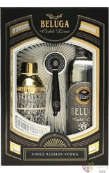 Beluga  Gold line  shaker set ultra premium Russian vodka 40% vol. 0.70 l