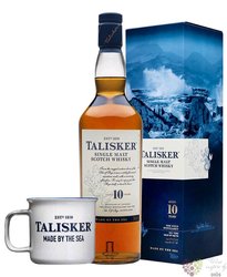 Talisker 10 years old cup set single malt Skye whisky 45.8% vol.  0.70 l