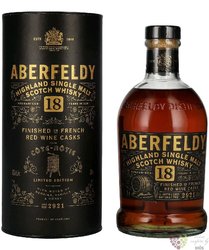 Aberfeldy French red wine cask „ Cote Rotie ” aged 18 years Highlands whisky 43% vol.  0.70 l