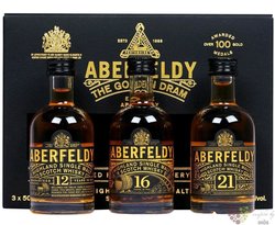 Aberfeldy „ the Golden dram ” Highlands whisky 40% vol.  3x0.05 l
