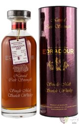 Edradour Ibisco  Sherry natural cask strength  2007 single malt Highland whisky 57.4% vol.  0.70 l