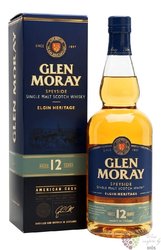Glen Moray  Elgin Heritage  aged 12 years single malt Speyside whisky 40% vol.  0.70 l
