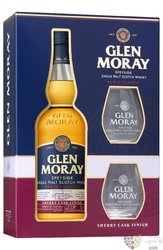 Glen Moray  Elgin classic Sherry cask  glass set single malt Speyside whisky 40%vol.  0.70 l