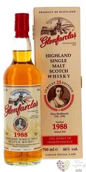 Glenfarclas famous Scots 1988  Flora MacDonald ed.no.25   Speyside whisky 46% vol.  0.70 l