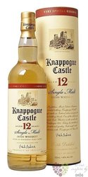 Knappogue Castle aged 12 years single malt Irish whiskey 40% vol.  0.70 l