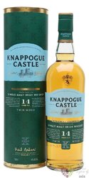 Knappogue Castle  Twin wood  aged 14 years single malt Irish whiskey 46% vol.0.70 l