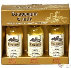 Knappogue Castle 1993-1995 single malt Irish whiskey 3x0.05 l