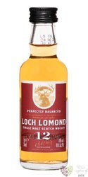 Loch Lomond  Perfectly balanced  aged 12 years Highland whisky 46% vol.  0.05 l