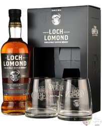 Loch Lomond  Golf Open 2023 Special edition  glass set Highland whisky 46% vol.  0.70 l