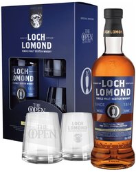 Loch Lomond  Golf Open 2024 Special edition  glass set Highland whisky  46% vol.  0.70 l