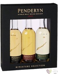 Penderyn  Selection  single malt Welsh whisky 46% vol.  3x0.05l