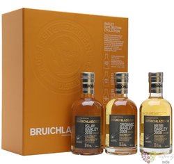 Bruichladdich „ Barley Exploration ” single malt Islay whisky 50% vol.  3x0.20 l