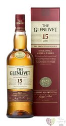 Glenlivet  French oak reserve  aged 15 years single malt whisky 40% vol.    0.70 l