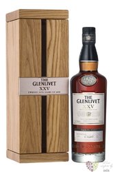 Glenlivet  XXV  aged 25 years Speyside Single malt whisky 43% vol.   0.70 l