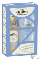 Glenlivet  Founders reserve  2glass set single malt whisky 40% vol.  0.70 l