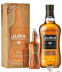 Jura aged 10 years flask set Jura Island whisky 40% vol.  0.70 l