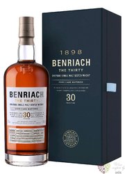BenRiach  „ the Thirty ” aged 30 years Speyside single malt whisky 46% vol.  0.70 l