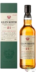 Glen Keith  Secret Speyside Collection  aged 21 years Speyside whisky 40% vol.  0.70 l
