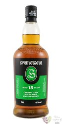 Springbank 15 years old Campbeltown Single malt whisky without gift box 46% vol.  0.70 l