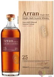 the Arran aged 25 years single malt whisky  46% vol.  0.70 l