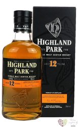 Highland Park 12 years old single malt Orkney whisky 40% vol.  0.35 l