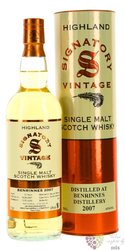 Benrinnes 2007  Signatory Vintage  aged 12 years Speyside whisky 43% vol.  0.70 l