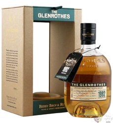 Glenrothes 1992 „ Vintage b.2 ” single malt Speyside whisky 44.3% vol.  0.70 l