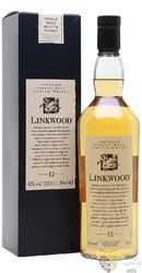 Linkwood  Flora &amp; Fauna series  aged 12 years Speyside whisky 43%vol.  0.70 l