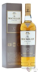 Macallan „ Fine Oak ” aged 10 years single malt Speyside whisky 40% vol.  0.70 l