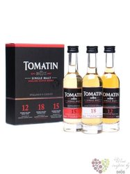 Tomatin  Chopers choice  collection of Speyside single malt whisky  3 x 0.05 l