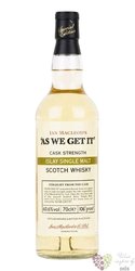 Ian Macleod´s „ As We Get it ” single malt Islay whisky 61% vol.  0.70 l