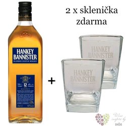 Hankey Bannister „ Regency + 2 glass gift ” aged 12 years premium Scotch whisky 40% vol.  0.70 l