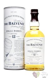 Balvenie  Single barrel first fill  aged 12 years Speyside single malt whisky47.8% vol.  0.70 l