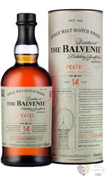 Balvenie  Caribbean cask  aged 14 years glass set Speyside whisky  43% vol.  0.70 l